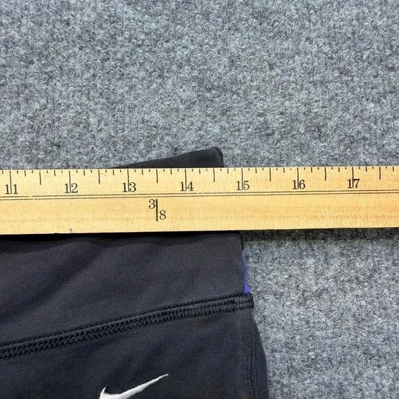 Y2K women's Nike flare leggings size medium black/purple - Picture 3 of 6